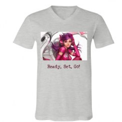 Unisex V-Neck Jersey Tee