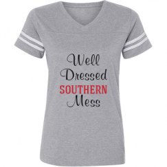 Ladies Relaxed Fit Vintage Sports Tee