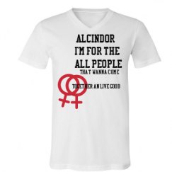 Unisex V-Neck Jersey Tee