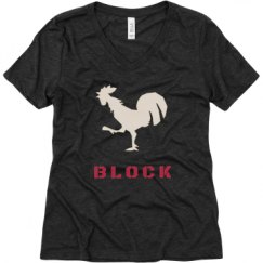 Ladies Relaxed Fit Super Soft Triblend V-Neck Tee
