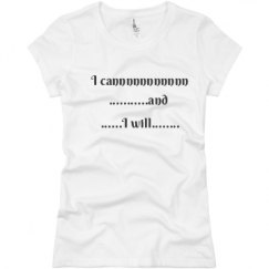 Ladies Slim Fit Basic Promo Jersey Tee