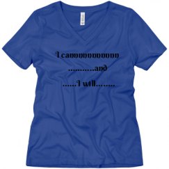 Ladies Relaxed Fit V-Neck Tee