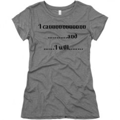 Ladies Slim Fit Super Soft Triblend Tee