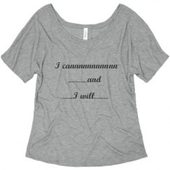 Ladies Flowy Slouchy Tee