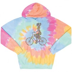 Unisex Tie-Dye Fleece Hoodie