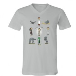 Unisex V-Neck Jersey Tee