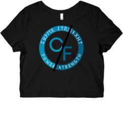 Ladies Slim Fit Crop Top Tee