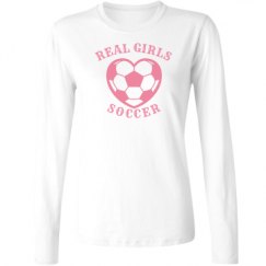 Ladies Relaxed Fit Basic Long Sleeve Tee