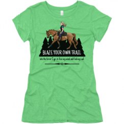 Ladies Slim Fit Super Soft Triblend Tee