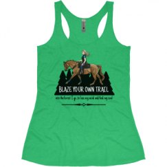Ladies Slim Fit Super Soft Racerback Triblend Tank