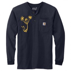 Unisex Carhartt Long Sleeve Henley Tee 
