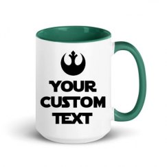 15oz Ceramic Mug with Color Inside