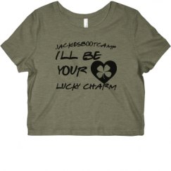 Ladies Slim Fit Crop Top Tee