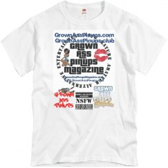 GROWN ASS PINUPS OVER BOARD T-SHIRT