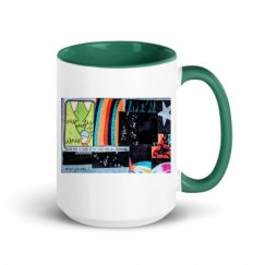 15oz Ceramic Mug with Color Inside