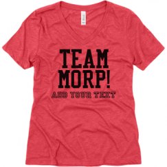 Ladies Relaxed Fit Super Soft Triblend V-Neck Tee