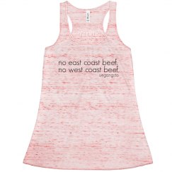 no beef... racerback tank