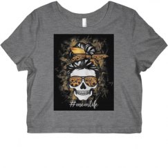 Ladies Slim Fit Crop Top Tee