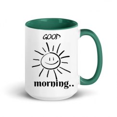 15oz Ceramic Mug with Color Inside