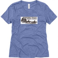 Ladies Relaxed Fit Super Soft Triblend V-Neck Tee