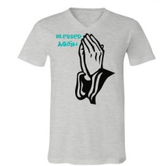 Unisex V-Neck Jersey Tee