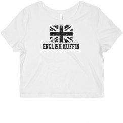 Ladies Slim Fit Crop Top Tee