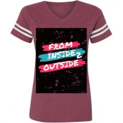 Ladies Relaxed Fit Vintage Sports Tee