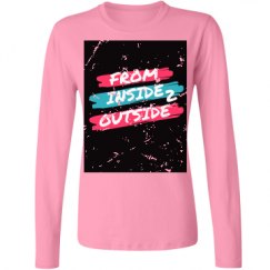 Ladies Relaxed Fit Basic Long Sleeve Tee