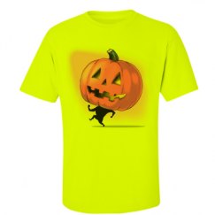 Unisex Ultra Cotton Safety Neon Crewneck Tee