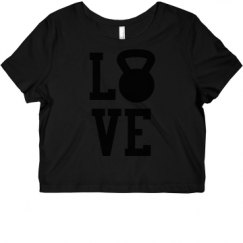 Ladies Slim Fit Crop Top Tee