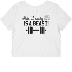 Ladies Slim Fit Crop Top Tee