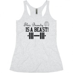 Ladies Slim Fit Super Soft Racerback Triblend Tank