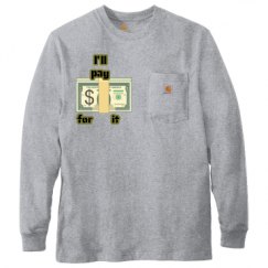 Unisex Carhartt Pocket Long Sleeve Tee