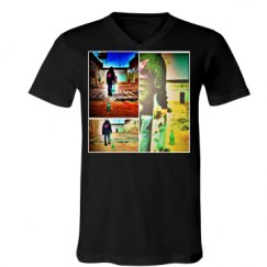 Unisex V-Neck Jersey Tee