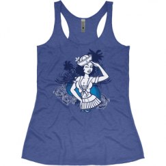 Ladies Slim Fit Super Soft Racerback Triblend Tank