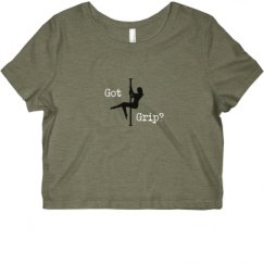 Ladies Slim Fit Crop Top Tee