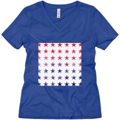 Ladies Relaxed Fit V-Neck Tee