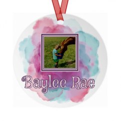 Metal Round Christmas Ornament