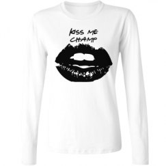 Ladies Relaxed Fit Basic Long Sleeve Tee