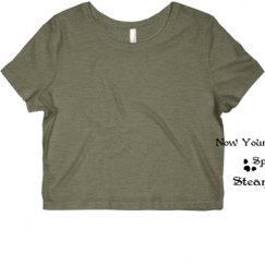 Ladies Slim Fit Crop Top Tee