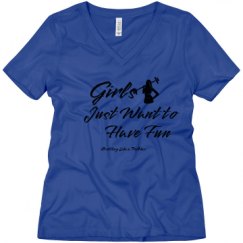 Ladies Relaxed Fit V-Neck Tee
