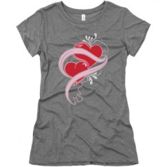 Ladies Slim Fit Super Soft Triblend Tee