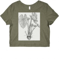 Ladies Slim Fit Crop Top Tee