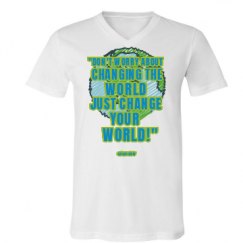 Unisex V-Neck Jersey Tee