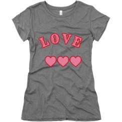 Ladies Slim Fit Super Soft Triblend Tee