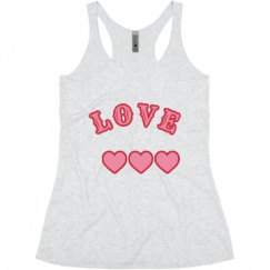 Ladies Slim Fit Super Soft Racerback Triblend Tank