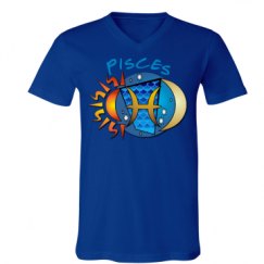 Unisex V-Neck Jersey Tee