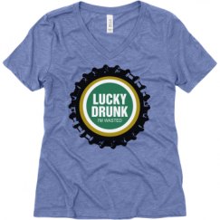 Ladies Relaxed Fit Super Soft Triblend V-Neck Tee