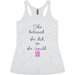 Ladies Slim Fit Super Soft Racerback Triblend Tank