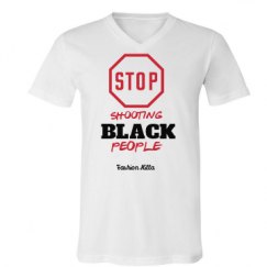 Unisex V-Neck Jersey Tee